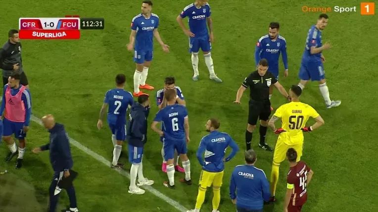 CFR Cluj - FC U Craiova 1-0. CFR prinde Europa. Oltenii au vrut sa iasa de pe teren