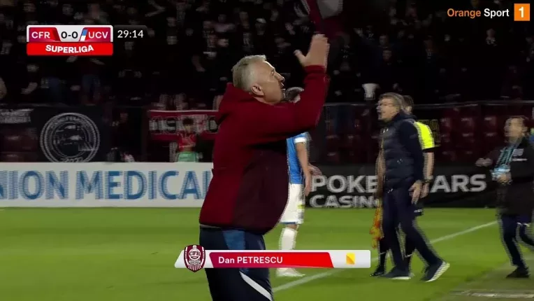 CFR Cluj - Univ. Craiova 1-1. Final de infarct, campioana e tot mai departe de titlu