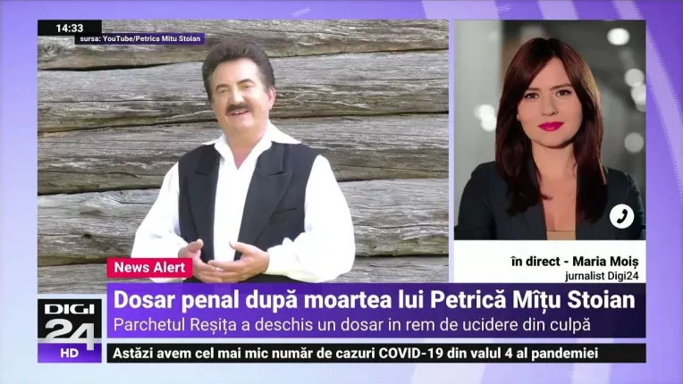 Dosar penal pentru ucidere din culpa dupa moartea cantaretului Petrica Mitu Stoian