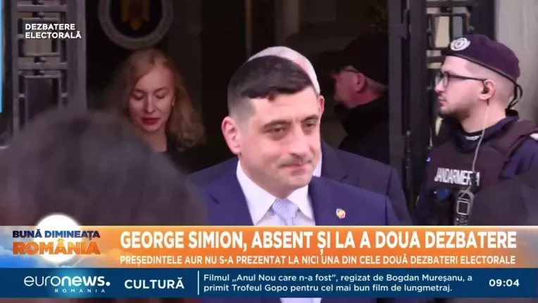 George Simion, absent si la a doua dezbatere electorala