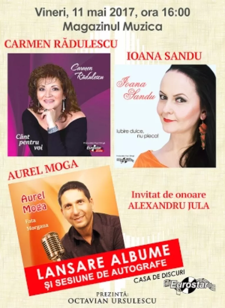 Lansare eveniment la Magazinul MUZICA: Ioana Sandu, IUBIRE DULCE, NU PLECA!