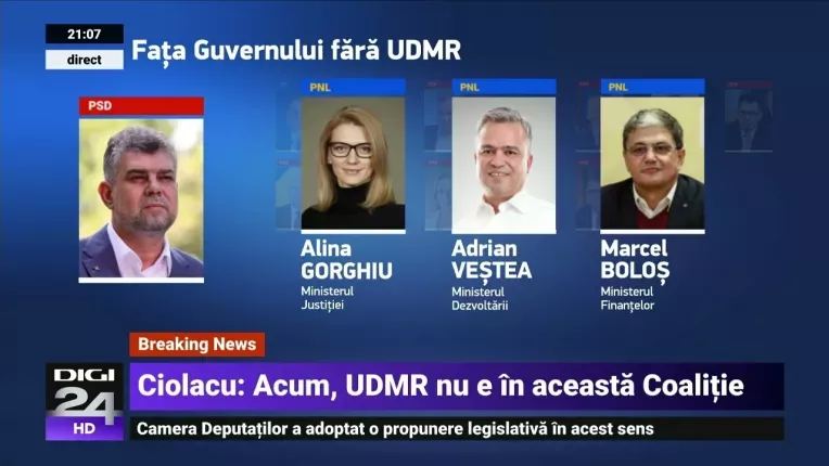 Lista Guvernului Ciolacu, fara UDMR. Ce ministri vor face parte din noul Cabinet