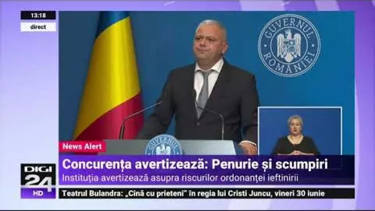 Ordonanta de urgenta pentru ieftinirea mancarii a fost adoptata