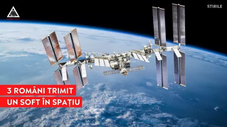 Trei elevi romani au creat un program care va rula pe Statia Spatiala Internationala
